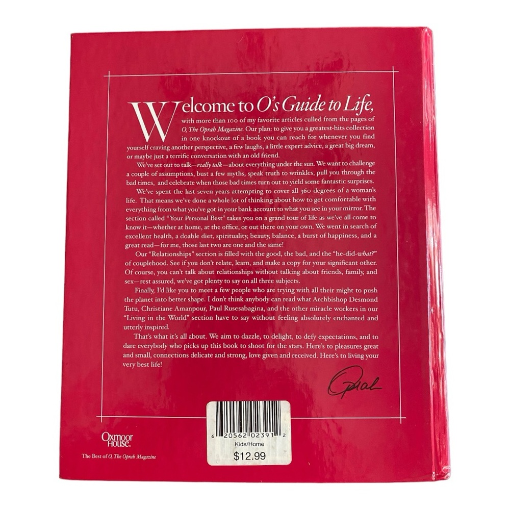 Hardcover book O’s Guide to Life. Oprah Winfrey. Copyright 2007. 335 pages - Picture 3 of 6